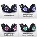 002 Headlamp Kawasaki Ninja 300 2013-2016 Led Angel Halo Eye Demon Headlight